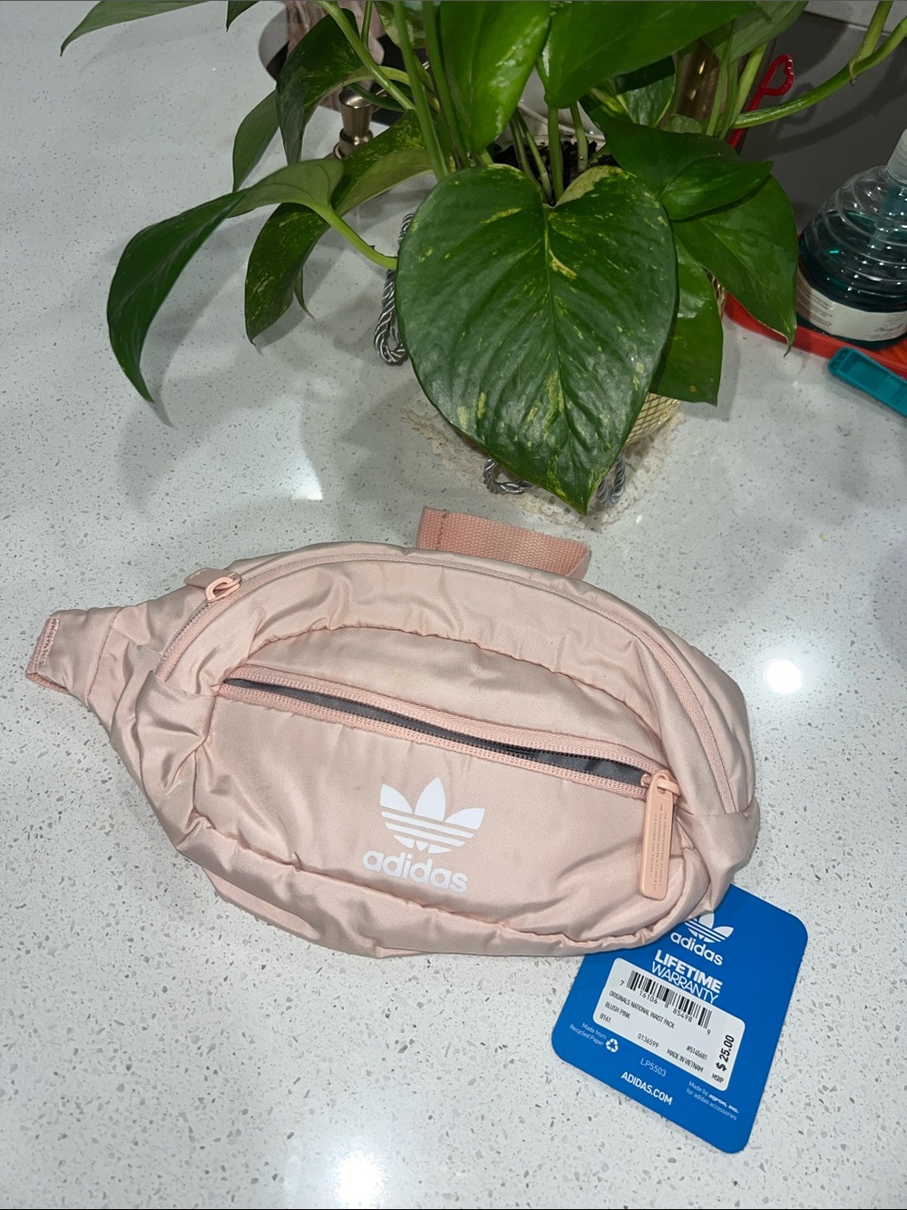 adidas Pink Trefoil Belt Bag